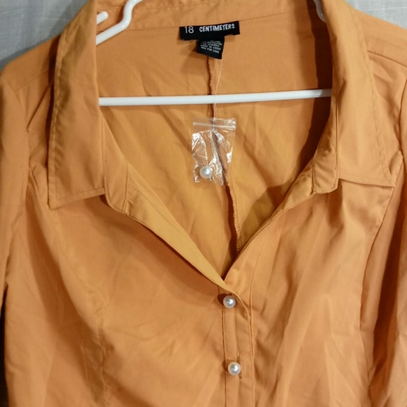 Dark Gold 18 centimeters NWT pearl button layered - Picture 2 of 4